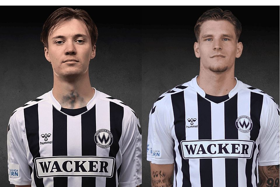 Auch Sebastian Malinowski (li.) und Niklas Doll verabschieden sich vom SV Wacker Burghausen
