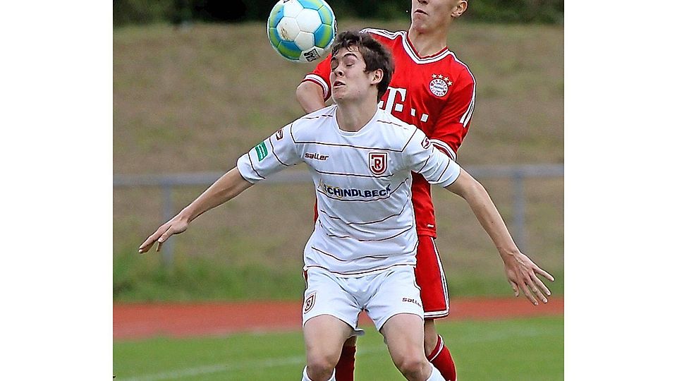 Die U17 des SSV Jahn behauptete sich gegen den FC Bayern II gut, aber nicht gut genug für Zählbares auf dem Punktekonto.  Foto: Brüssel